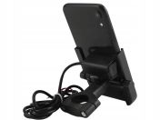 Adjustable motorcycle phone holder with USB charging