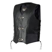 Ozone Rino leather motorcycle vest