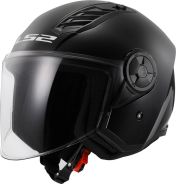 Скутер каска LS2 OF616 AIRFLOW II SOLID GLOSS BLACK