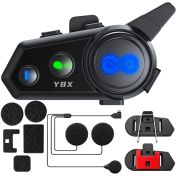 Ενδοεπικοινωνία μοτοσικλέτας bluetooth mesh Y8x για κράνη – 8 χρήστες, κοινή χρήση μουσικής