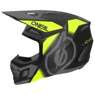Casca Motocross O'NEAL 3SERIES VISION NEGRU/GALBEN NEON/GRI V.24