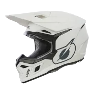 Motocross helmet O'NEAL 3SERIES SOLID WHITE V.24