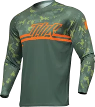 Motocross Jersey THOR SECTOR DIGI GREEN/ORANGE