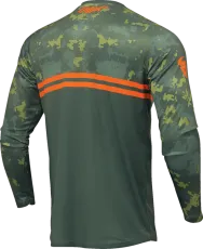 Motocross Jersey THOR SECTOR DIGI GREEN/ORANGE