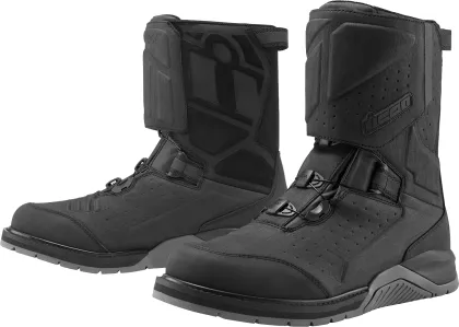 Motorcycle boots ICON ALCAN WP CE BLACK