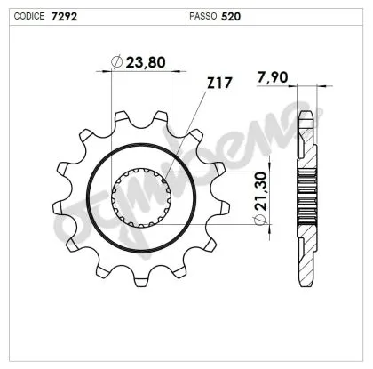 Front sprocket (pinion) TROFEO 367292Z13