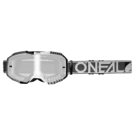 Motocross Goggles O'NEAL B-10 DUPLEX GRAY/WHITE/BLACK - SILVER MIRROR V.24