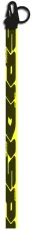 Key holder SPIDI KEYHOLDER LONG Yellow fluo