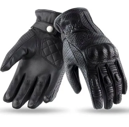 Дамски кожени ръкавици 70 DEGREES SUMMER URBAN BLACK