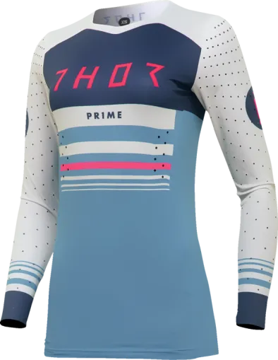 Дамско мотокрос джърси THOR PRIME BLAZE LIGHT BLUE