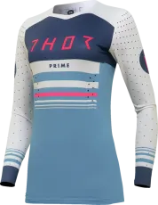Tricou Motocross Femei THOR PRIME BLAZE LIGHT BLUE