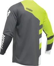 Tricou Motocross THOR SECTOR CHECKER GRI/ACID