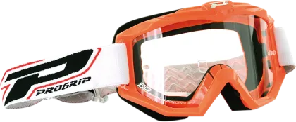 Motocross Goggles PROGRIP 3201 ATZAKI ORANGE