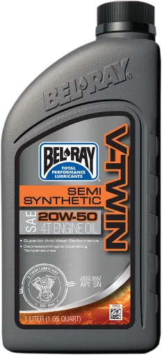Λάδι BEL-RAY V-Twin Semi-Synthetic 4T 20W-50 1L