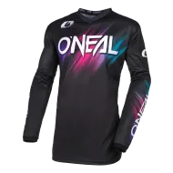 O'NEAL ELEMENT VOLTAGE BLACK/MULTI women's motocross blouse