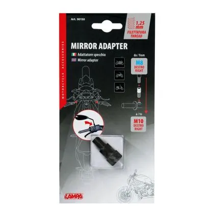 Mirror Adapter 10mm Right > 8mm Right Thread 90150