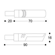Ένδειξη μοτοσικλέτας LED BARRACUDA IDEA B-LUX GOLD