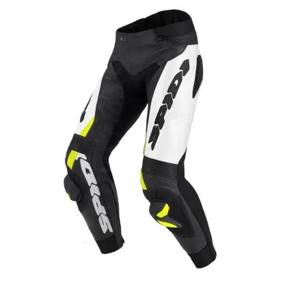 Leather pants SPIDI RR PRO WARRIOR BLACK/FLUO
