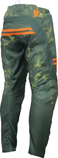 Pantaloni de motocross THOR SECTOR DIGI VERDE/ORANGE