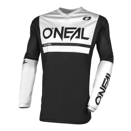 Motocross shirt O'NEAL THREAT AIR V.23 BLACK/WHITE