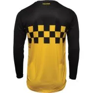 Motocross Jersey THOR HALLMAN DIFFER CHEQ YELLOW/BLACK