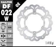 Front brake disc Galfer WAVE FIXED DISC WAVE FIXED 318x5mm DF022W