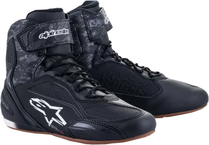 Μπότες μοτοσυκλέτας ALPINESTARS FASTER-3 ΜΑΥΡΟ/ΓΚΡΙ