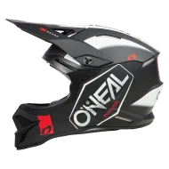 Κράνος Motocross O'NEAL 3SERIES HEXX V.23 ΜΑΥΡΟ/ΛΕΥΚΟ
