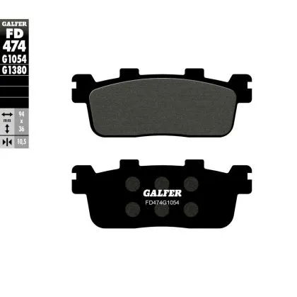 Galfer SEMI METAL Πίσω Moto Pads FD474G1054