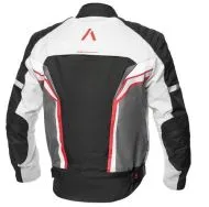 Textile motorcycle jacket ADRENALINE SOLA 2.0 BLACK/GREY/RED