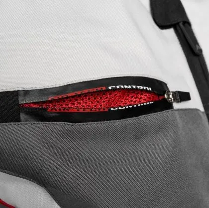 Textile motorcycle jacket ADRENALINE SOLA 2.0 BLACK/GREY/RED