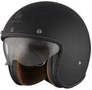Scooter helmet MT LE MANS 2 S SV SOLID A1 MATT BLACK