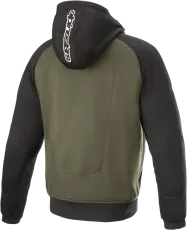 Motorcycle sweatshirt ALPINESTARS Chrome Sport Hoodie GREEN/BLACK