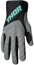 Mănuși de motocross damă THOR SPECTRUM FLO GRI/NEGRU