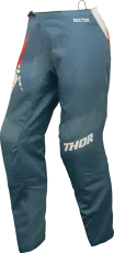 Pantaloni motocross damă THOR FEMEI SECTOR SPLIT ALBASTRU/ORANGEL