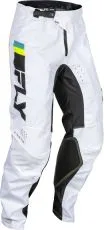 Motocross Breeches FLY RACING Kinetic Prix-White/Black/Hi-Vis