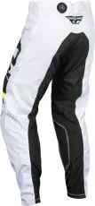 Motocross Breeches FLY RACING Kinetic Prix-White/Black/Hi-Vis