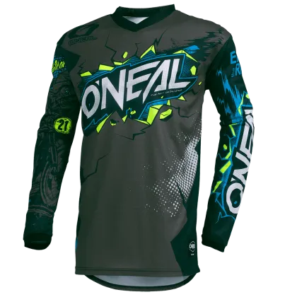 Bluza motocross copii O'NEAL ELEMENT VILLAIN GREY