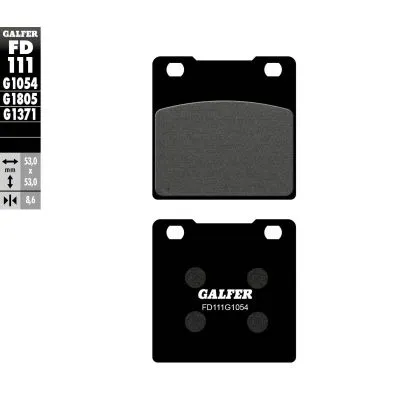 Galfer SEMI METAL Πίσω Moto Pads FD111G1054