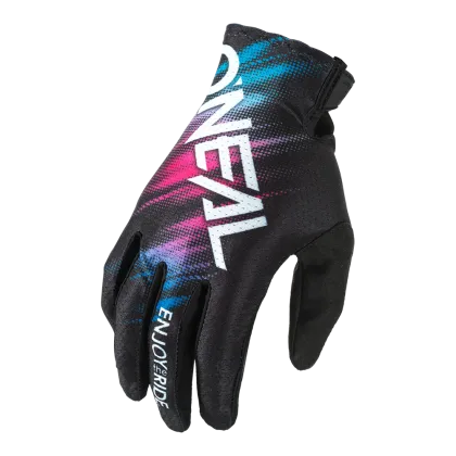Mănuși de motocross pentru femei O'NEAL MATRIX VOLTAGE BLACK/MULTI