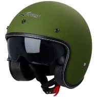 A-PRO NATIVE MATT GREEN SCOOTER HELMET