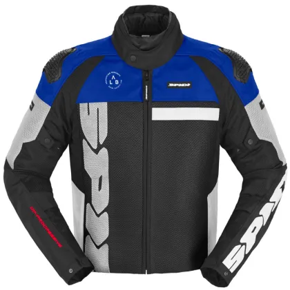 Geacă textilă moto SPIDI PROGRESSIVE NET H2OUT Alb/Albastru deschis