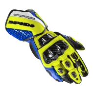 Moto gloves SPIDI Carbo track EVO BLUE/YELLOW