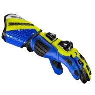 Moto gloves SPIDI Carbo track EVO BLUE/YELLOW