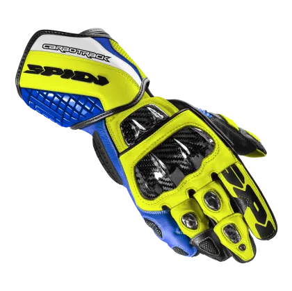 Γάντια Moto SPIDI Carbo πίστα EVO BLUE/YELLOW