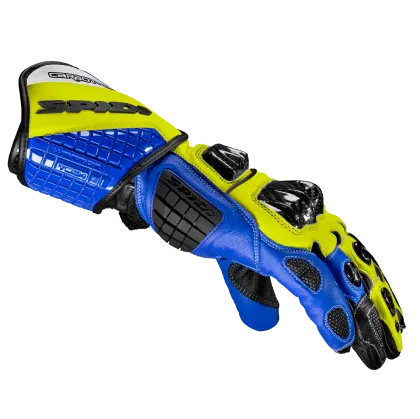 Γάντια Moto SPIDI Carbo πίστα EVO BLUE/YELLOW
