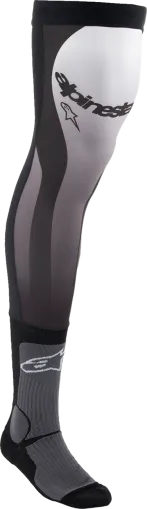 Șosete motocross ALPINESTARS KNEE BRACE BLK/WT