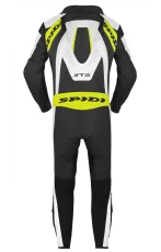 Кожен мото екип с гърбица SPIDI T-2 Neck Dps Airbag ACID GREEN/BLACK