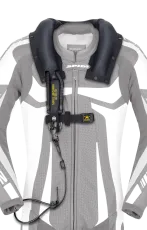 Кожен мото екип с гърбица SPIDI T-2 Neck Dps Airbag ACID GREEN/BLACK