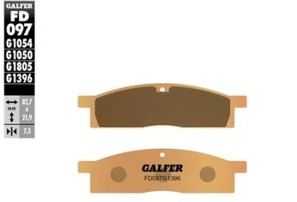 Front Moto Pads Galfer SINTERED FD097G1396